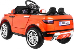 Ramiz Elektrické auto Rapid Racer pre deti, oranžové SUV + diaľkové ovládanie
