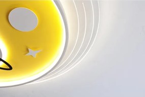 Brilagi -LED Detské stropné svietidlo STARSHIP LED/64W/230V 3000/4500/6000K žltá