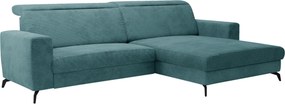 XXXLutz ROHOVÁ SEDAČKA, textil, petrolejová Sit & More - Sedačky - 000144000201