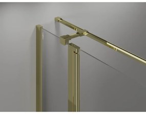 Mexen Mist T, sprchový kút s krídlovými dverami, 95 x 115 cm, 8mm číre sklo, zlatý lesklý profil, 8A4T-115-095-50-00