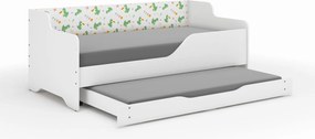 Wooden Toys Detská posteľ LILU 160x80 DINO s funkciou na spanie (1)