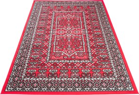 TA Koberec N634B RED EUFRAT ESM Červený Obdĺžnikový Rozmer: 80x150 cm