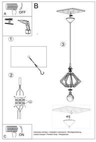 Závesné svietidlo v prírodnej farbe s dreveným tienidlom ø 27,5 cm Toranja – Sollux