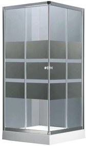 Sprchový kút Natali námestie 80/80/185 LUSTRZ. 5MM