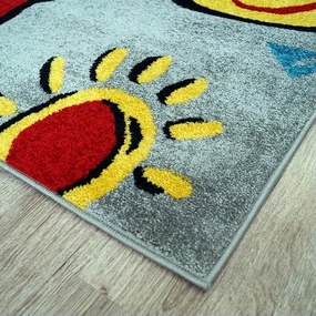 HU Viacfarebný detský koberec Kids preskakovačka Rozmer: 60x100 cm