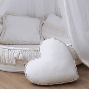 Boho štvorcový vankúš s rámom vanilka + vanilka 40x40 cm