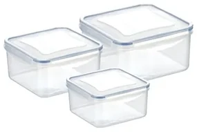 Tescoma 3-dielna sada dóz FRESHBOX, 0,4/0,7/1,2 l, štvorcová, 3 ks
