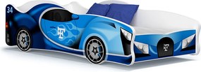Detská posteľ auto LEWIS 160x80 cm - modrá (23)