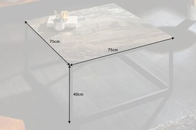 Konferenčný stolík Symbiosis 75cm mramorový vzhľad keramika