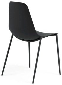 Čierna jedálenská stolička Kave Home Wassu