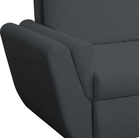 Rohová sedačka Helvetius, tmavo šedá látka