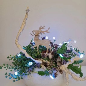 DECOLED Dekorácia, jeleň, 10,5 x 3,5 x 15,2 cm