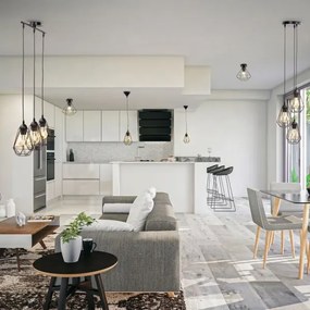 Stropné svietidlo 1xE27/40W/230V čierne