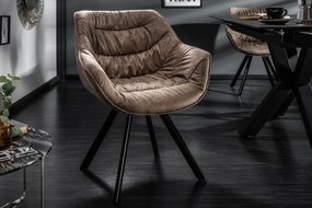 Stolička The Dutch Comfort taupe lakťová opierka