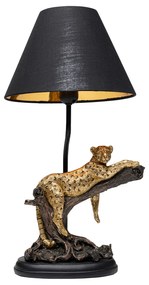 Relax Leopard stolová lampa čierna