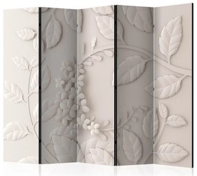Artgeist Paraván - Paper Flowers (Cream) [Room Dividers]