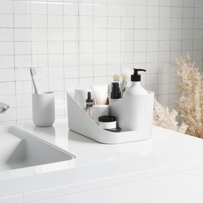 Biely plastový kúpeľňový organizér na kozmetiku Glam – Umbra