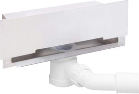 Deante Deante, nerezový odtokový žľab na stenu 30cm plný, sifón H65, oceľová, KOW_003D