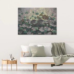 Gario Obraz na plátne Kvitnúce zelené lekná Rozmery: 60 x 40 cm