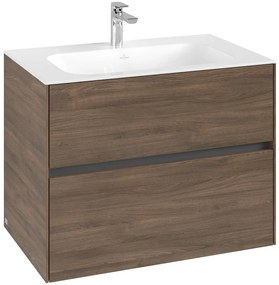 VILLEROY &amp; BOCH Collaro závesná skrinka pod umývadlo, 2 zásuvky, 796 x 498 x 603 mm, Arizona Oak, C13800VH