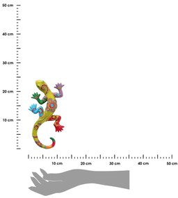 Záhradná figúrka z polyresinu Lizard 1, 24 cm, viacfarebná