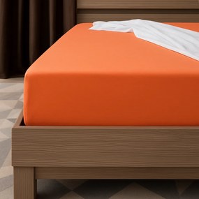 INTERMEDIC SK Prestieradlo Jersey Oranžová 90x200 cm – 130 g/m², 100 % bavlna