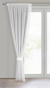 ZÁCLONA NA PÁSKE KIRA3, SADA 2KS 140X270 CM BIELA