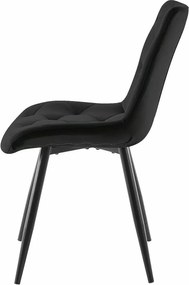 SI Stolička Ralph Velvet čierna