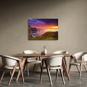 Sklenený obraz - Moherské útesy (70x50 cm)