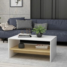 Konferenčný stolík Apollon White and Sapphire Oak