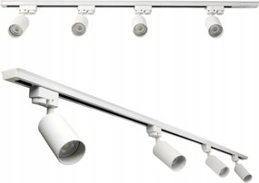 LED koľajnica 2m + 4x GU10 bodové žiarovky - sada