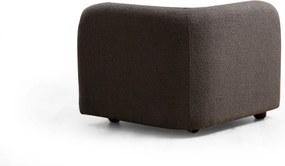 Rohové křeslo Viktoria bouclé tmavě šedé