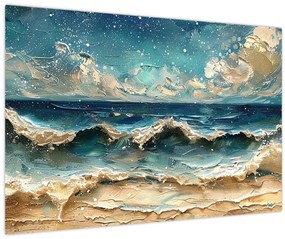 Obraz - Maľba mora (90x60 cm)