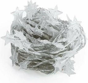 Vianočný svetelný záves 20 LED hviezdy teplá biela DA324B