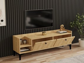 TV stolík/skrinka Bukumi (dub zafírový) . Akcia -19%. Vlastná spoľahlivá doprava až k Vám domov. 1095272