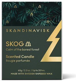 SKANDINAVISK Vonná sviečka v skle SKOG (les) 65 g – špeciálna edícia