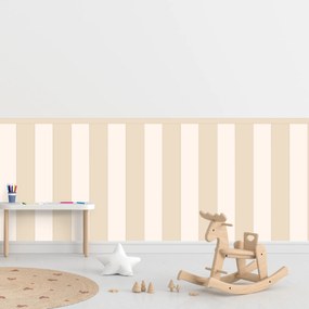 PIPPER. Textilná samolepiaca tapeta - Obdĺžnik - Krémová farba Farba: Kombinácia, Veľkosť: 100 cm