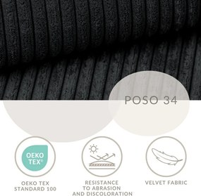 Antracitová boxspring posteľ s úložným priestorom 180x200 cm Tasca – Maison de Rêve