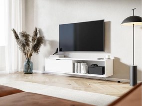 TV stolík/skrinka Kompe (biela). Vlastná spoľahlivá doprava až k Vám domov. 1091810