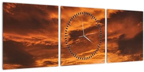 Obraz mračien (s hodinami) (90x30 cm)