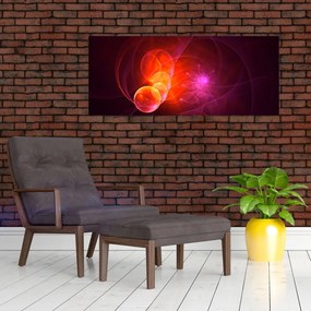 Moderný obraz ružovej abstrakcie (120x50 cm)
