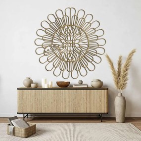 Drevený obraz Mandala Ryba | Vyrezávaná 3D dekorácia na stenu | SENTOP HDF0348