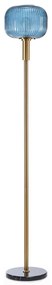 ONLI - Stojacia lampa DOROTY 1xE27/22W/230V modrá/zlatá