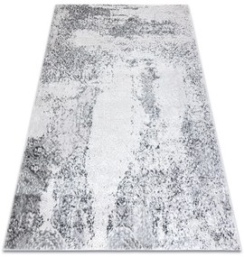Moderný MEFE koberec   8731 Vintage - Štrukturálny,  dve vrstvy  rúna sivá