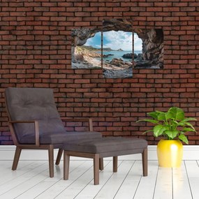 Obraz - Jaskyňa pri mori (90x60 cm)