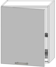 Skrinka do kuchyne Bono W60su Alu Biela Alaska/Biely