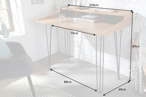 Písací stôl Studio 110cm dubový vzhľad