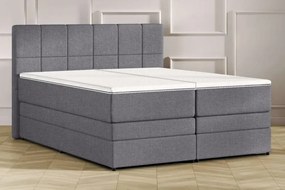 Kontinentálna posteľ Emma Premium boxspring 200x180 (typ I), tm. sivá (sawana 21)