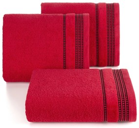 BAVLNENÝ UTERÁK AMANDA7 50X90 CM ČERVENÁ