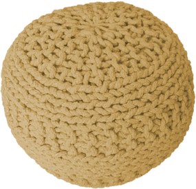 KUDOS Textiles Pvt. Ltd. MEGA AKCE: Sedací vak TEA POUF 34 žlutý - 40x40x35 cm